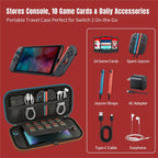 For Nintendo Switch 2 Storage Bag Dual Color Zipper EVA Hard Shell Shockproof Carrying Case