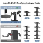 For XBOX / PS5 / Switch 4-Tier Gaming Controller Headphones Gaming Accessories Holder, 4-Tier