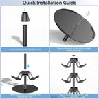 For MicroSoft XBOX / Sony PS5 / Nintendo Switch 360 Degree Rotating 4-Tier Game Controller Stand