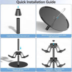 For XBOX / PS5 / Switch 360 Degree Rotating 3-Tier Game Controller Stand, 3-Tier Rotating