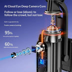 Q575TK Auto Pop-up Face Tracking Gesture Control Smart Gimbal Tripod AI Selfie Stick, Q575TK