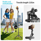 Q54 RGB Fill Light AI Gimbal Selfie Stick Face Tracking Magnetic Extendable Phone Tripod Stand, Q54