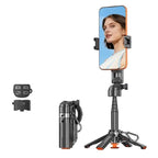 T13Y-C Bluetooth Remote Magnetic Phone Holder Auto Pop-Up Tripod Extendable Selfie Stick, T13Y-C
