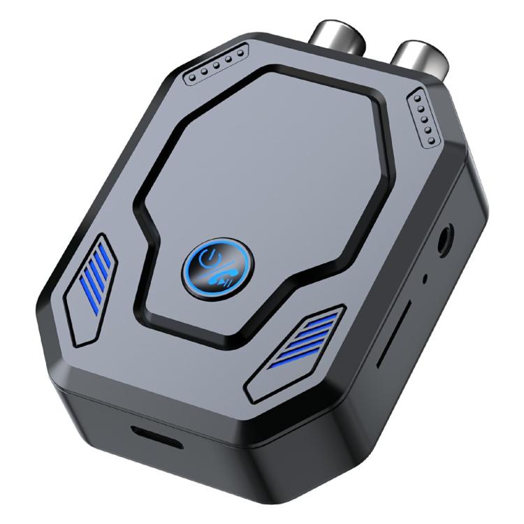 W25 AUX + RCA Dual Port & TF Card Slot Bluetooth 5.4 Audio Transceiver Car Audio Adapter