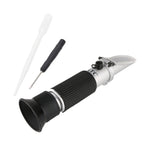 RZ136 Refractometer Fruit Wine Meter Sugar Portable Auto Brix 0~32% Alcohol 0~26% Fruit Juice Wine Sugar Meter Refractometer