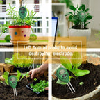 RZ103 Mini Soil PH Moisture Humidity Measuring PH Meter Soil Moisture Monitor Hygrometer Gardening Plant Farming Moisture Tester, RZ103