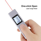LS-P Laser Rangefinder Distance Meter 40m Handheld Mini Rechargeable LCD Digital Laser Distance Meter 131ft Laser Range Finder, 40m