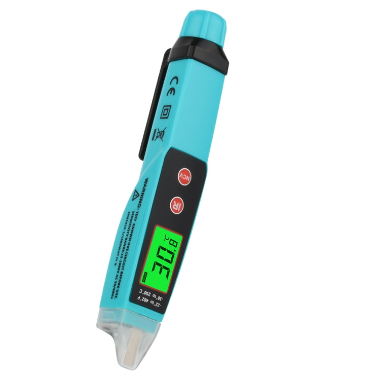 JHL-18A Digital Non-Contact Thermometer AC Voltage Detector Infrared Thermometer Voltage Pen Type Handheld Induction Voltage Tester