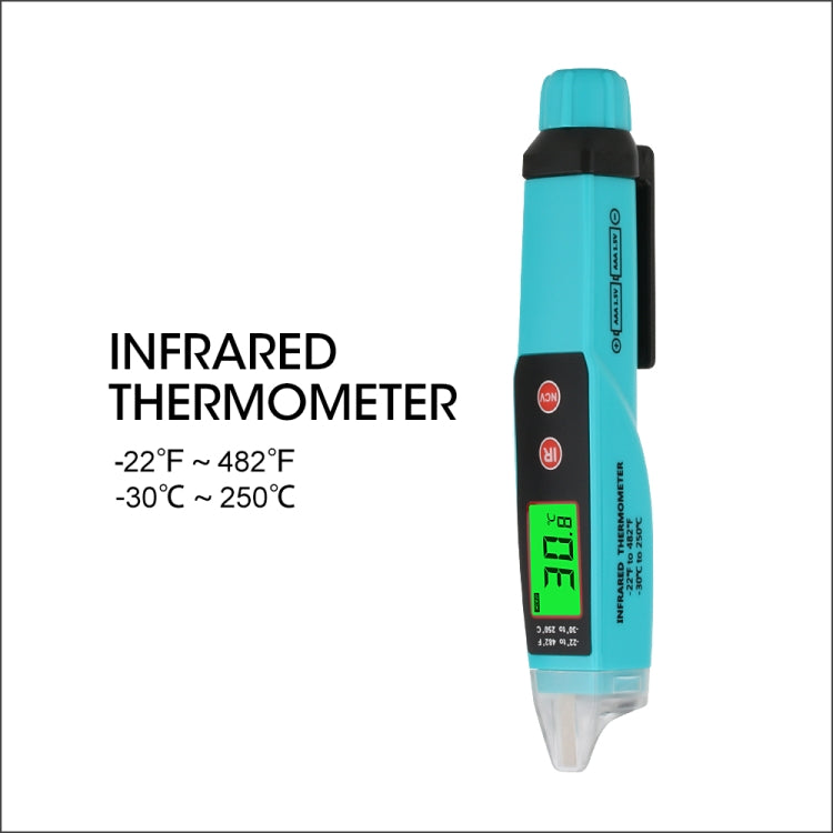 JHL-18A Digital Non-Contact Thermometer AC Voltage Detector Infrared Thermometer Voltage Pen Type Handheld Induction Voltage Tester