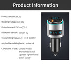 BC41 Multi-Functional MP3 Player, Bluetooth Receiver, USB Charger, Automobile Cigarette Lighter, BC41