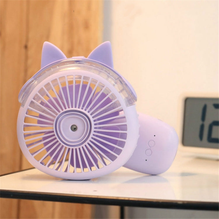 Desktop Folding Spray Mini Fan Cartoon Humidification Water Jet Fan