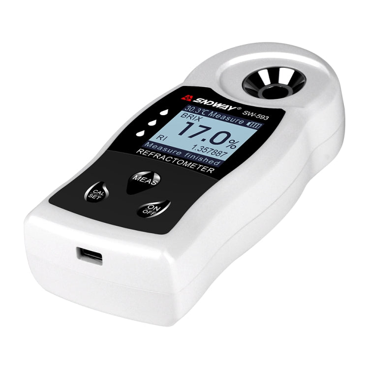 SNDWAY SW-593 Digital Refractometer Sugar Brix Meter Rechargeable Wine Beer Alcohol Drink Fruit Sugar Concentration Meter