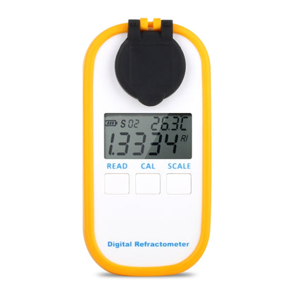 DR301 Digital Honey Refractometer Measuring Sugar Content Meter Range 090 Brix Refractometer Baume Honey Water Concentration Tool, DR301