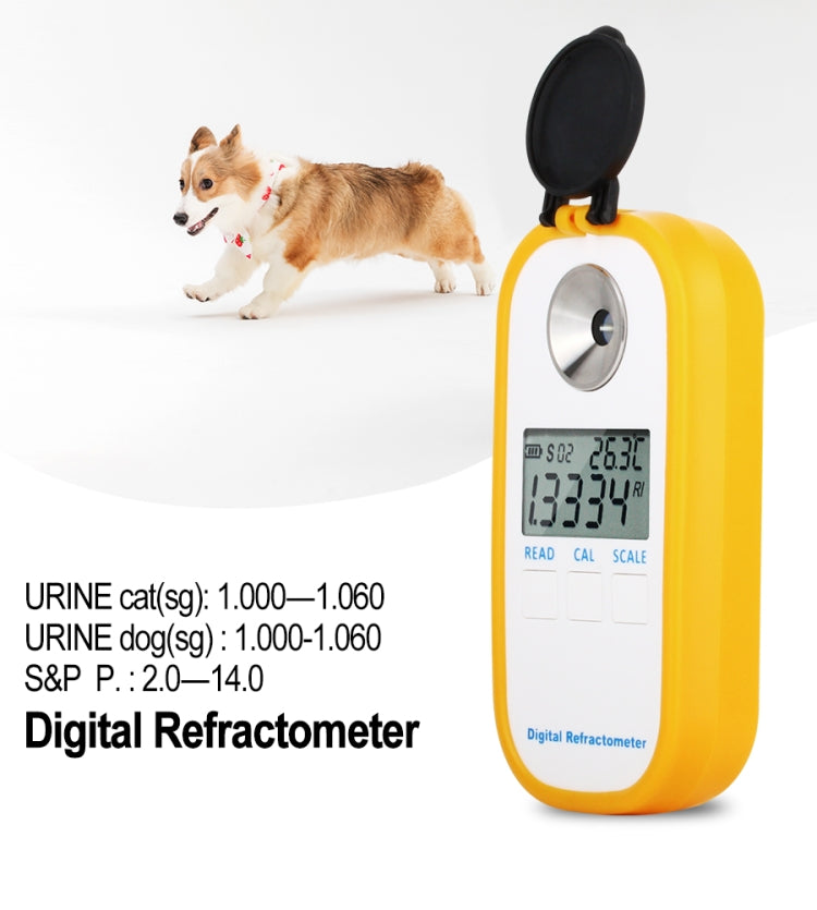 DR503 Animal Clinical Refractometer Veterinary Human Serum Protein Piss Urine Refractometer Pet Dog Cat Specific Gravity Tester, DR503