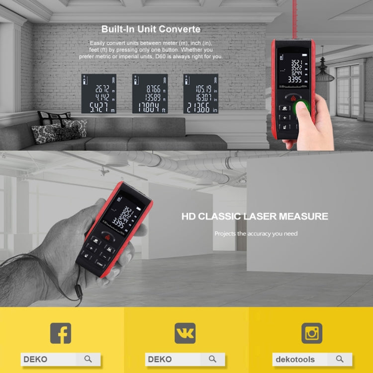 E40 Laser Rangefinder Laser Distance Meter Measuring Device Digital Handheld Tools Module Range 40m Range Finder, E40