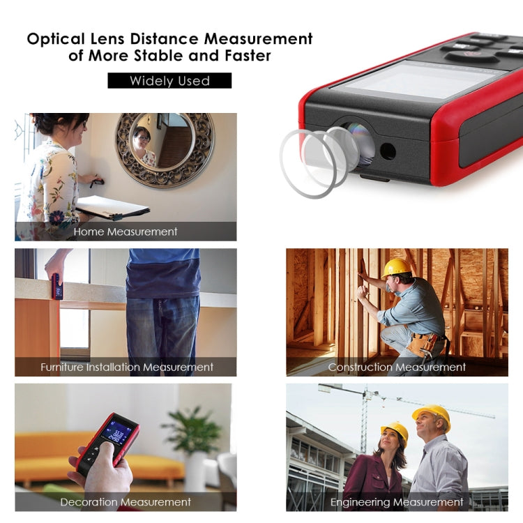 E60 Laser Rangefinder Laser Distance Meter Measuring Device Digital Handheld Tools Module Range 60m Range Finder, E60
