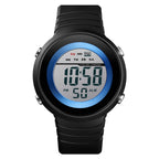 SKMEI 1497 Fashion Simple Backlight Single Display Electronic Watch Timing Alarm Watch