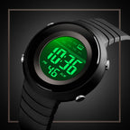 SKMEI 1497 Fashion Simple Backlight Single Display Electronic Watch Timing Alarm Watch