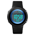 SKMEI 1497 Fashion Simple Backlight Single Display Electronic Watch Timing Alarm Watch