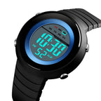 SKMEI 1497 Fashion Simple Backlight Single Display Electronic Watch Timing Alarm Watch