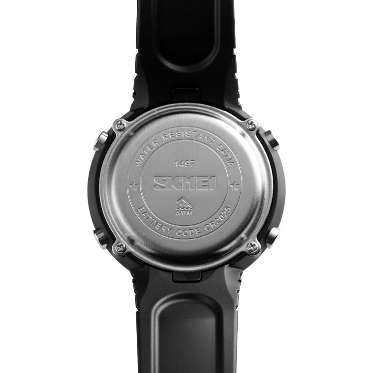 SKMEI 1497 Fashion Simple Backlight Single Display Electronic Watch Timing Alarm Watch