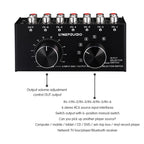 B016 6 Input 1 Output Audio Signal Source Selection Switcher, Output Volume Adjustment Control RCA Port, 6 Input 1 Output