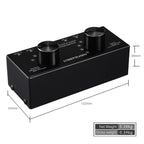 B027 6 input 2 output or 2 input 6 output audio signal source selection switcher 3.5mm interface