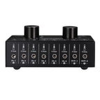 B027 6 input 2 output or 2 input 6 output audio signal source selection switcher 3.5mm interface