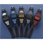 SANDA 222 Men Sports Outdoor Mountaineering Digital Electronic Watch Square Multi functional Waterproof Watch