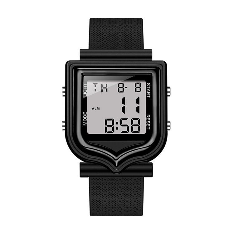 SANDA 388 Fashionable Square Outdoor Sports Leisure Watch Men's And Women's Multi-Functional Waterproof Luminous Electronic Watch