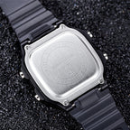SANDA418 Square Wristwatch Swimming Waterproof Alarm Night light Male Student Watch Simple Fashion Sports Watch
