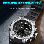 SANDA739  Watch Plate Chao Male Watch Male Student Fashion Trend Multi Functional Digital Waterproof Electronic Meter