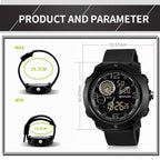 SANDA 762 Watch Men Watch Students Men Watch Fashion Trend Youth Waterproof Night light Sports Men