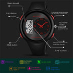 SANDA 763 Men Waterproof Student Watch Explosive Fashion Multi Functional Night light Outdoor Sports Personality Electronic Wrist Watch