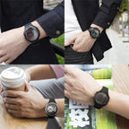 SANDA 763 Men Waterproof Student Watch Explosive Fashion Multi Functional Night light Outdoor Sports Personality Electronic Wrist Watch