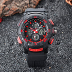 SANDA 775 Watch Male Electronic Watch Adult Middle School Students Youth Multi Functional Sports Water Proof Trend Double Watch