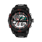 SANDA New Waterproof Luminous Plastic Multi Functional Watch Men Outdoor Sports LED Electronic Watch