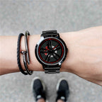 SANDA1009 Watch Man Student Casual Waterproof Steel Band Watch Man