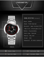 SANDA1009 Watch Man Student Casual Waterproof Steel Band Watch Man
