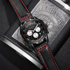 OCHSTIN 6116 Men  Leather Calendar Multi Function Leisure Men  Waterproof Watch