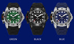 OCHSTIN 6124  Night Light Waterproof Men Watch Outdoor Sports Quartz Watch Silicone Watch
