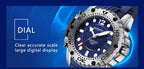 OCHSTIN 6124  Night Light Waterproof Men Watch Outdoor Sports Quartz Watch Silicone Watch