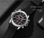 OCHSTIN 6125A Multi Function Chronograph Men  Sports Silicone Quartz Waterproof Men  Watch