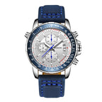 OCHSTIN 6125B Watch Quartz Watch Night Light Waterproof Watch Timing Multi Function Leather Fashion Men Watch