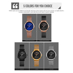 Skmei 1595 Fashion Elegant Scale Free Steel Mesh Belt Women's Watch Waterproof Business Student Quartz Watch Female