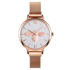 Skmei 9212 Fashion Lady Quartz Watch Student Female Temperament Waterproof Magnetic Suction Net Belt Watch