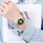 Skmei 9212 Fashion Lady Quartz Watch Student Female Temperament Waterproof Magnetic Suction Net Belt Watch