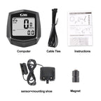 SUNDING SD-581A Bike Wired Computer Speedometer Odometer Cycling Bicycle Waterproof Measurable Temperature Stopwatch, SUNDING SD-581A