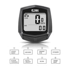 SUNDING SD-581A Bike Wired Computer Speedometer Odometer Cycling Bicycle Waterproof Measurable Temperature Stopwatch, SUNDING SD-581A