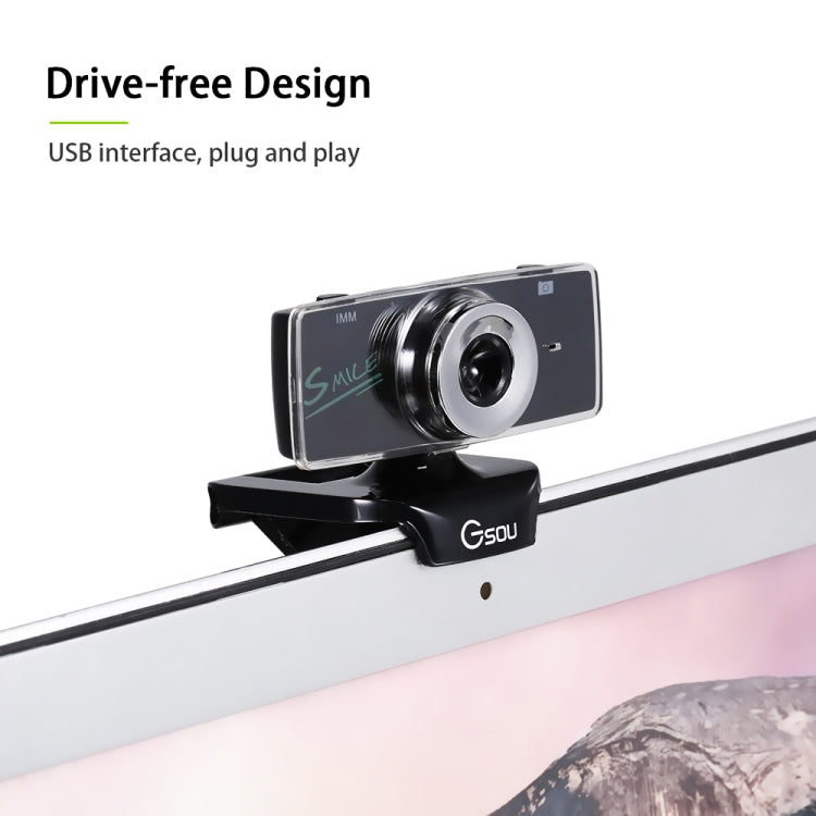 B01 HD Webcam Built-in Microphone Smart Web Camera USB Streaming Live Camera With Noise Cancellation
